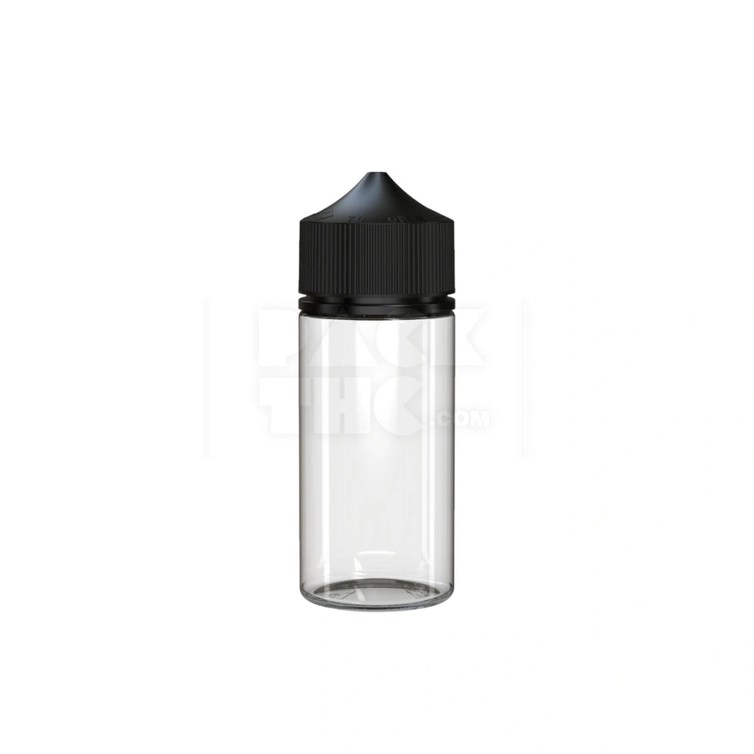 100ml v3 pet unicorn bottle cr clear natural black cap 400 count