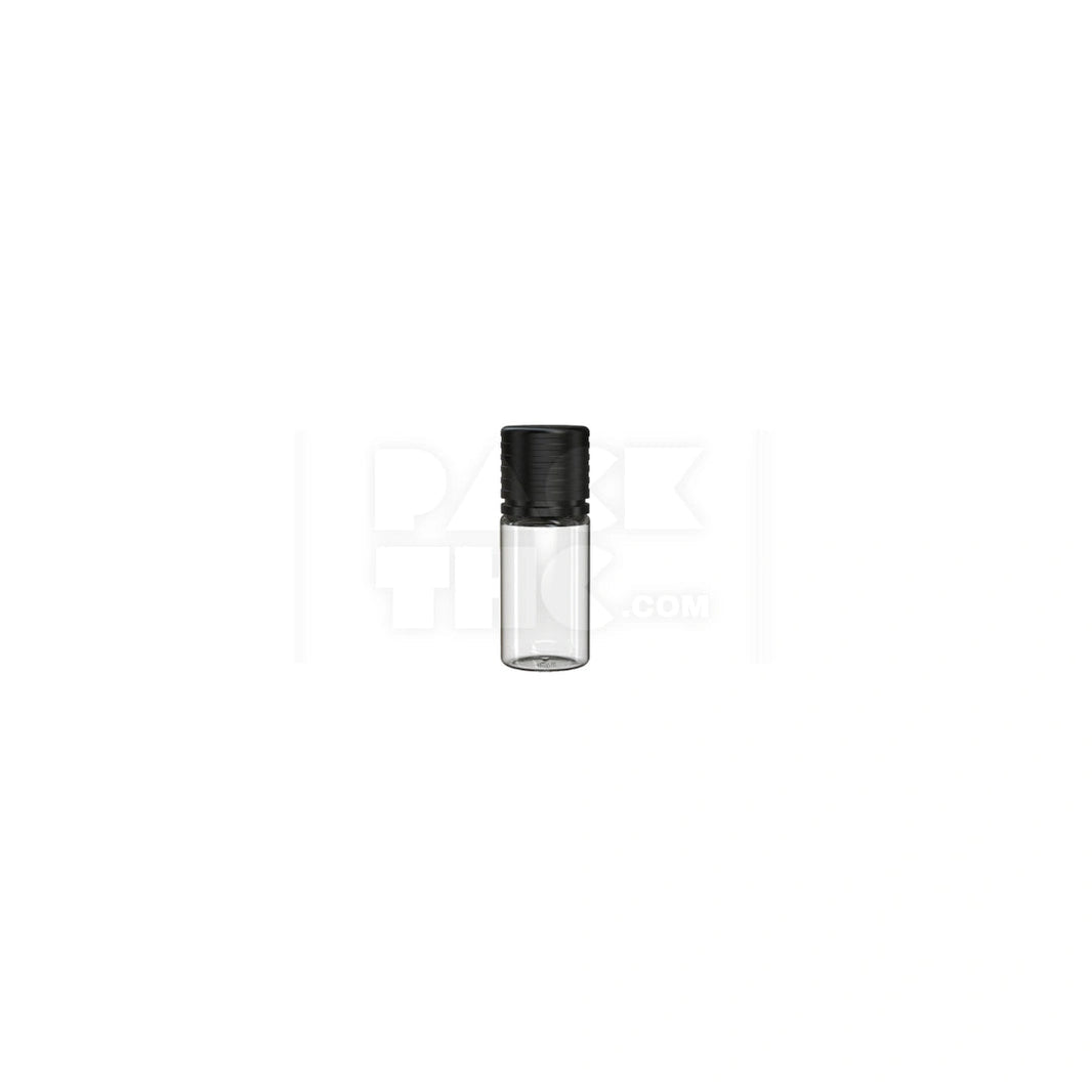 10ml spiral cr bottle clear natural black cap 1000 count