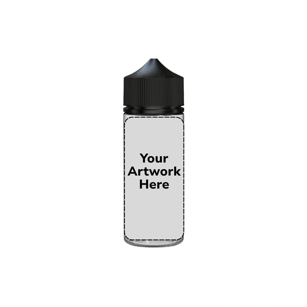 120ml v3 unicorn bottle clear black cap