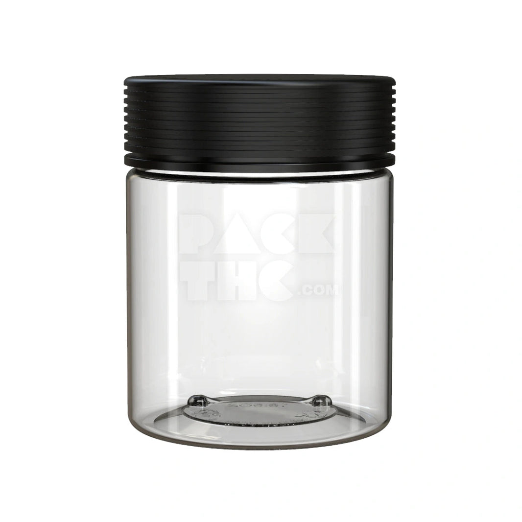 18.5oz 550cc spiral cr xl container clear natural black cap 60 count