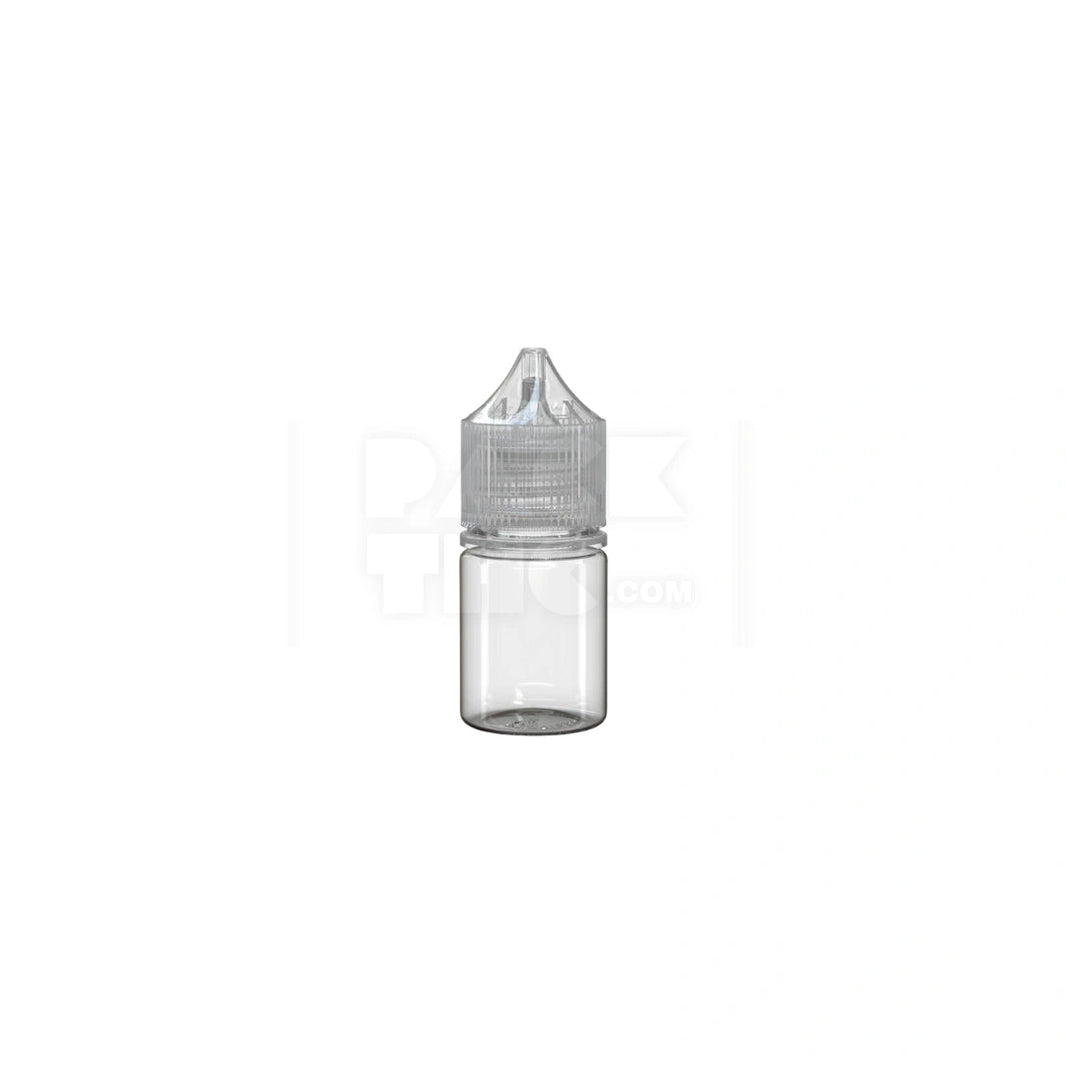 20ml stubby pet unicorn bottle cr clear natural 1000 count