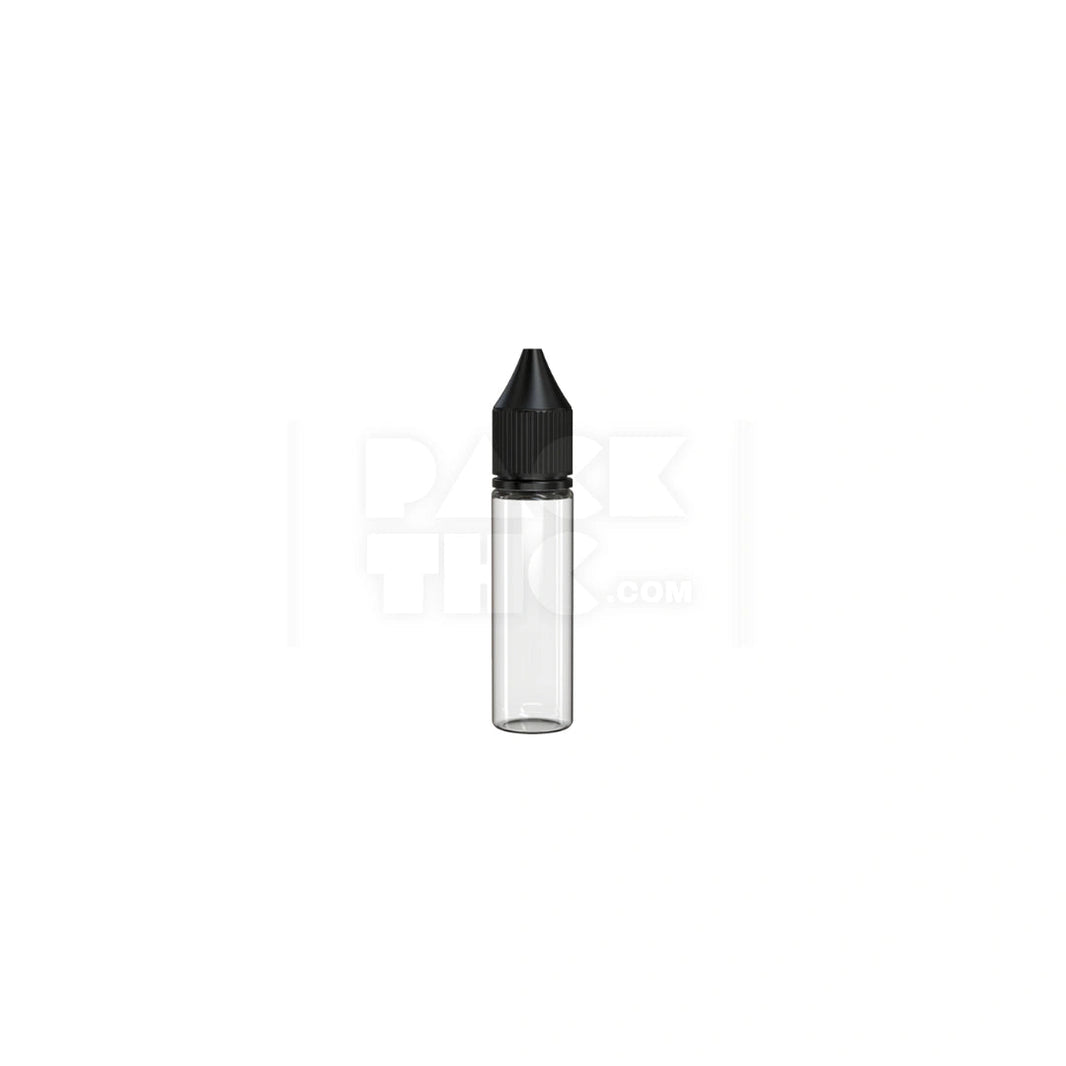 20ml v3 pet unicorn bottle cr clear natural black cap 1000 count