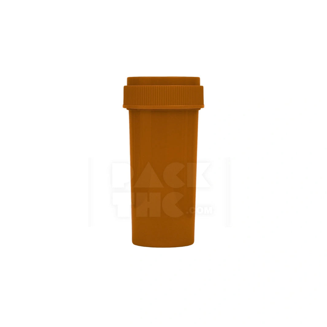 20 dram push turn reverse cap bottles amber