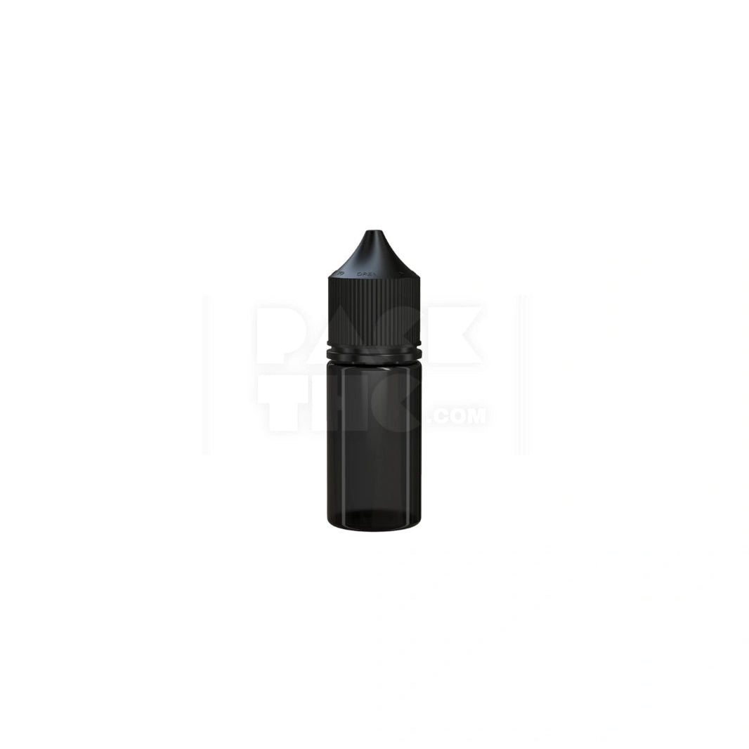 30ml stubby pet unicorn bottle cr translucent black 1000 count