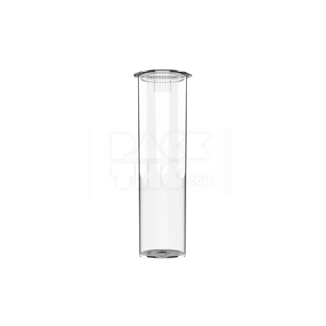 30mm WIDE MOUTH 116 mm CR PRE-ROLL POP-TOP TUBE - CLEAR - (220 COUNT) - Pack THC