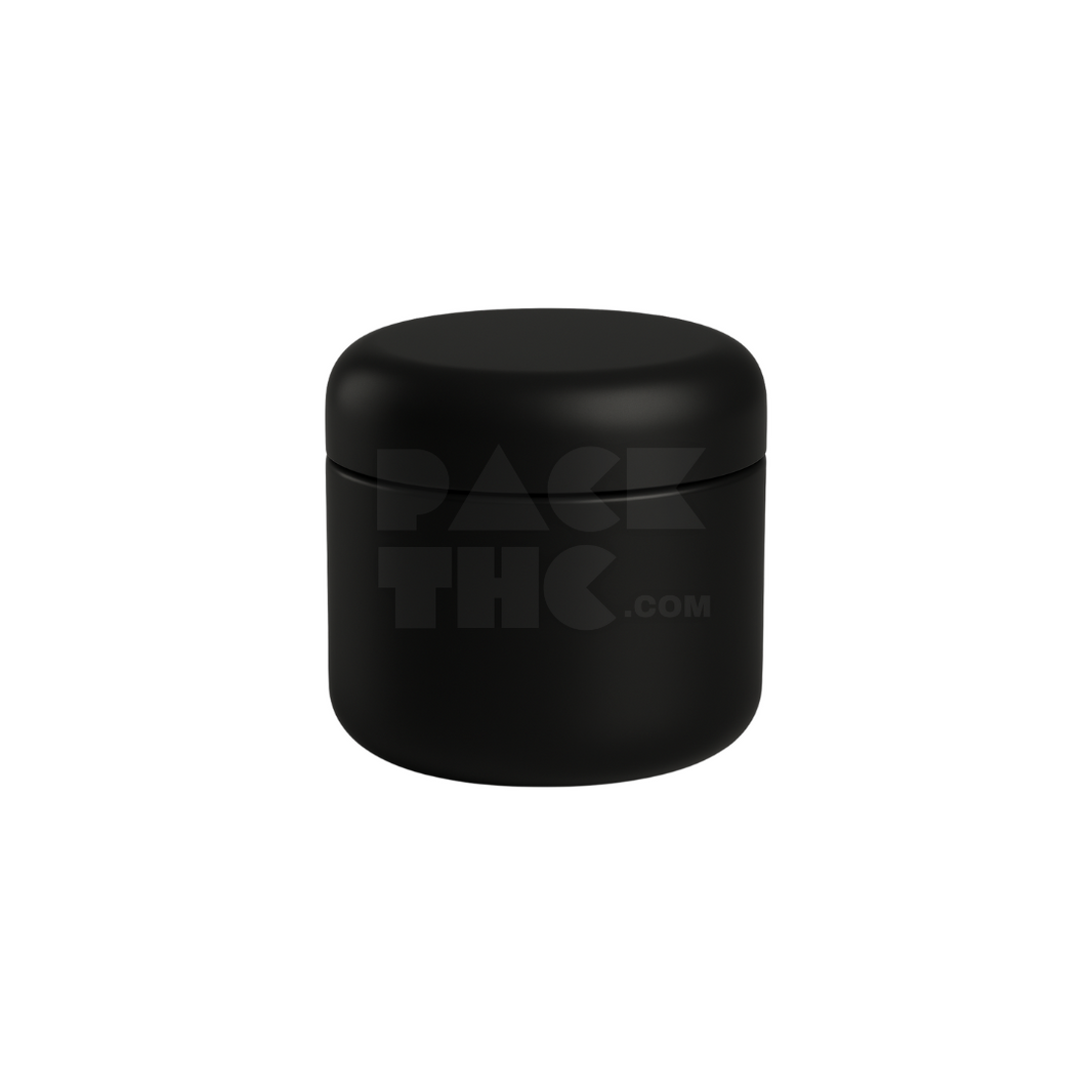4oz dome jars black with black cap
