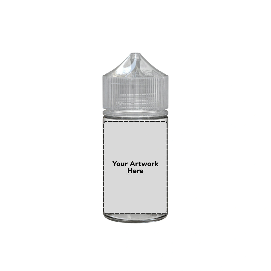 60ml mini unicorn bottle clear clear cap