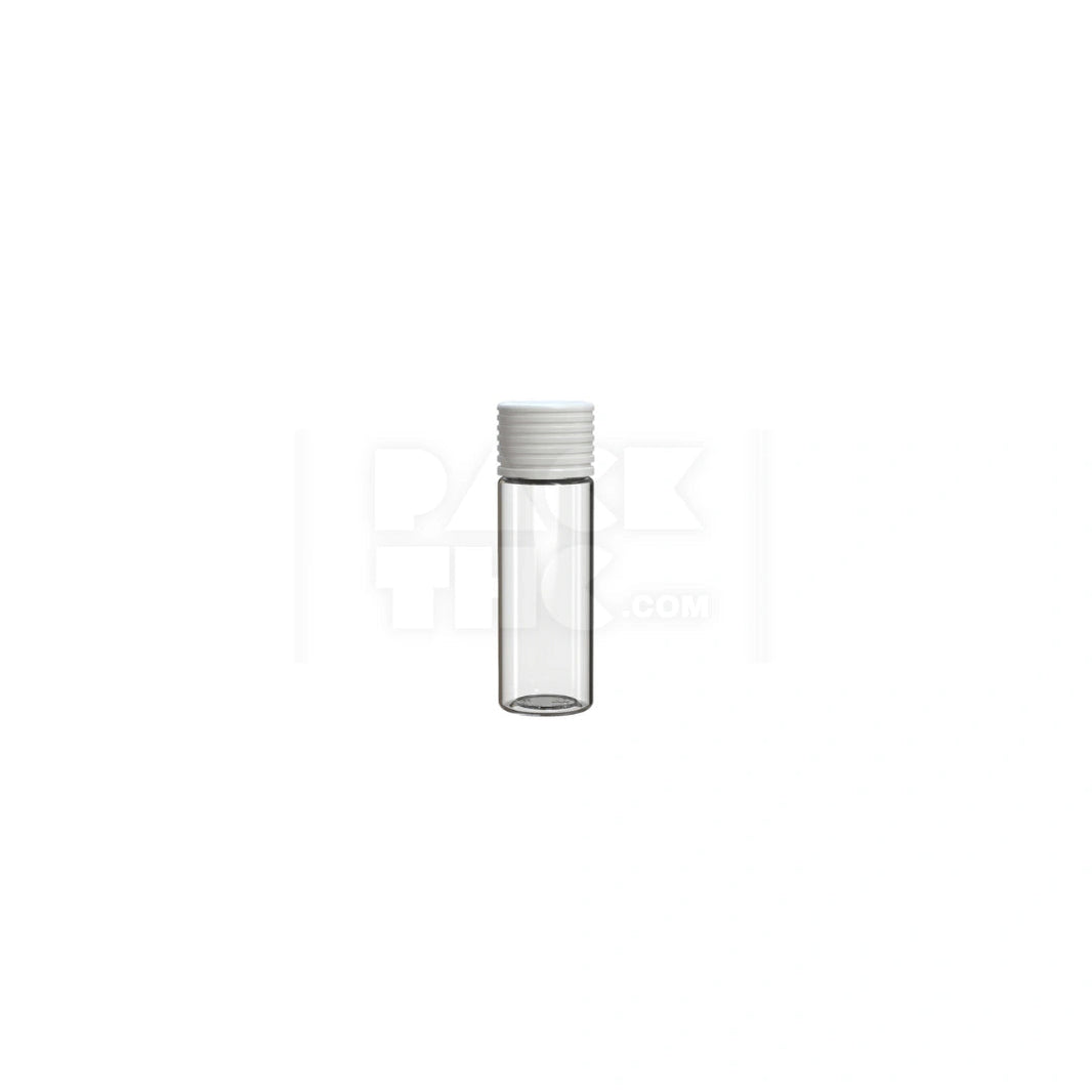 65mm spiral cr tube clear natural white cap 400 count