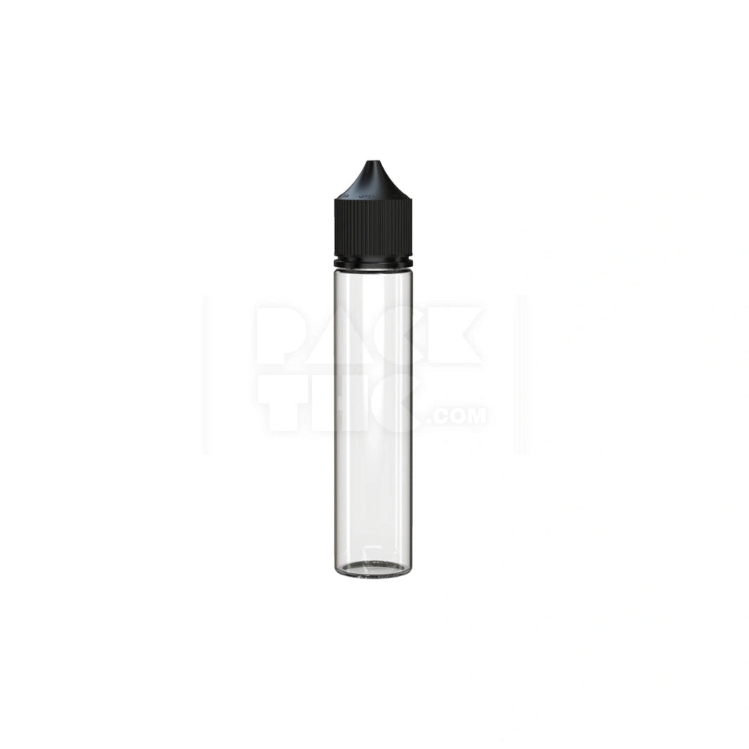 75ml v3 pet unicorn bottle cr clear natural black cap 500 count