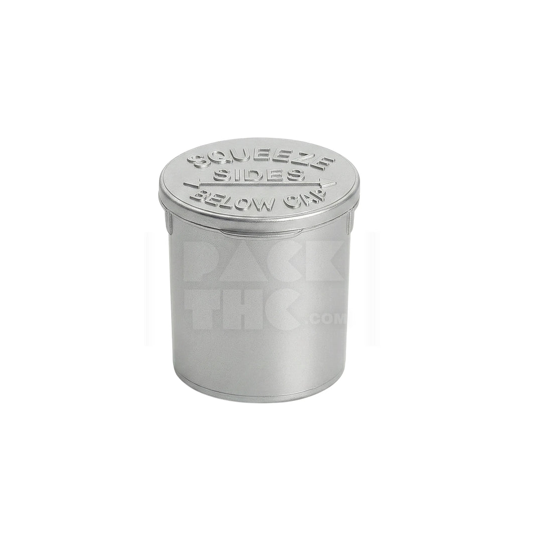 6 Dram Pop Top Vial - Silver | Child-Resistant Bulk Case - (600 Count)