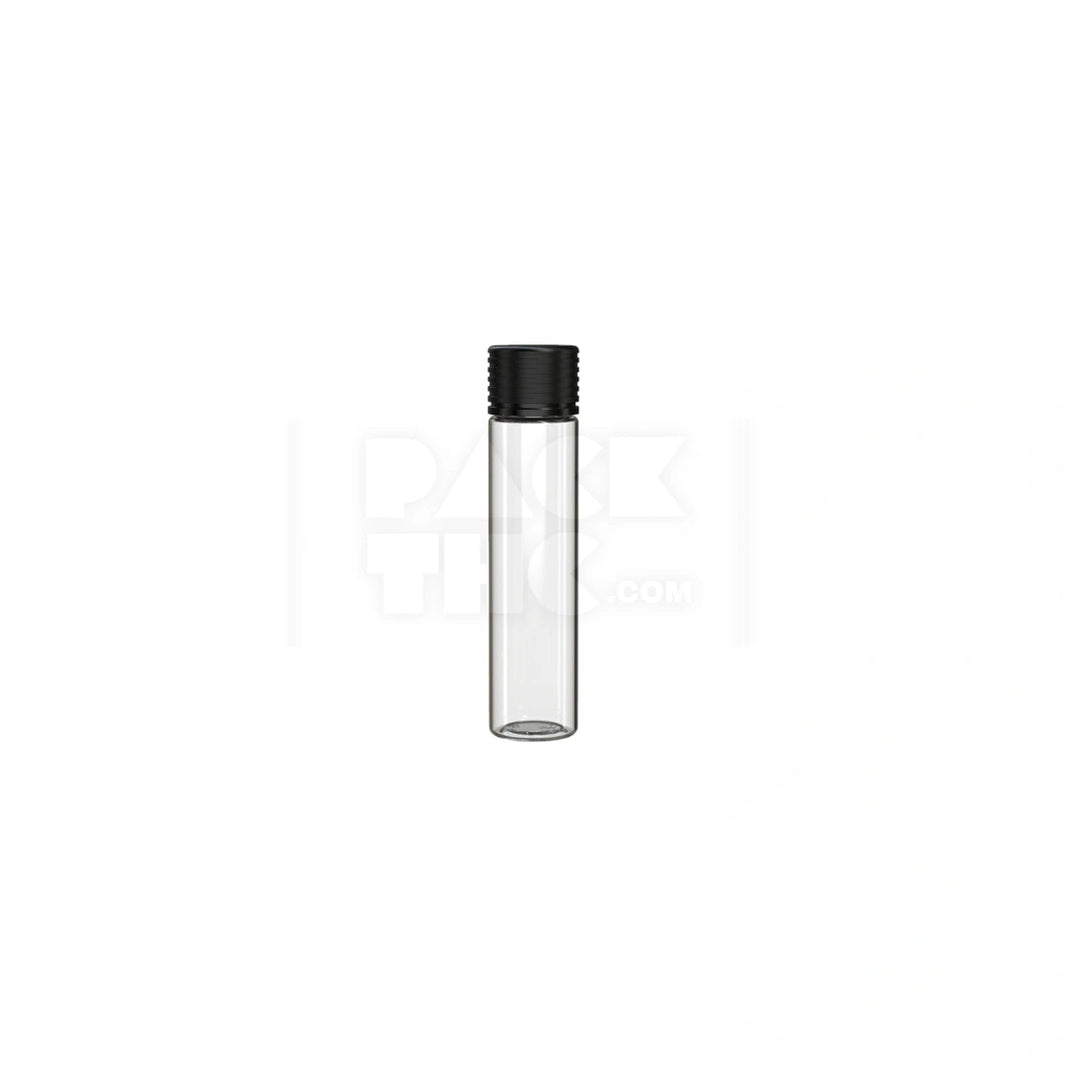 95mm spiral cr tube clear natural black cap 300 count