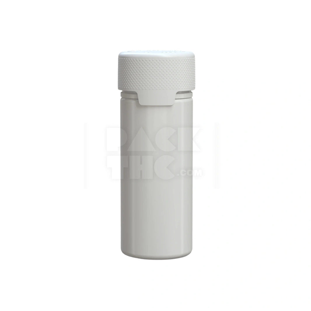 120ML AVIATOR CR BOTTLE WITH FRICTION FIT CLOSURE & TAMPER EVIDENT BREAK-OFF BAND (OPAQUE WHITE BOTTLE WITH OPAQUE WHITE CLOSURE) - (400 count) Pack THC