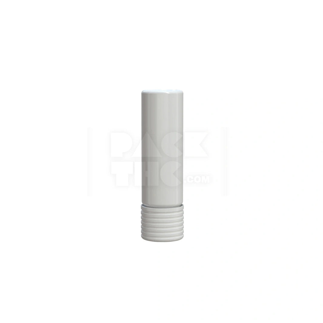 65mm opaque white flat bottom cartridge container with opaque white CR closure