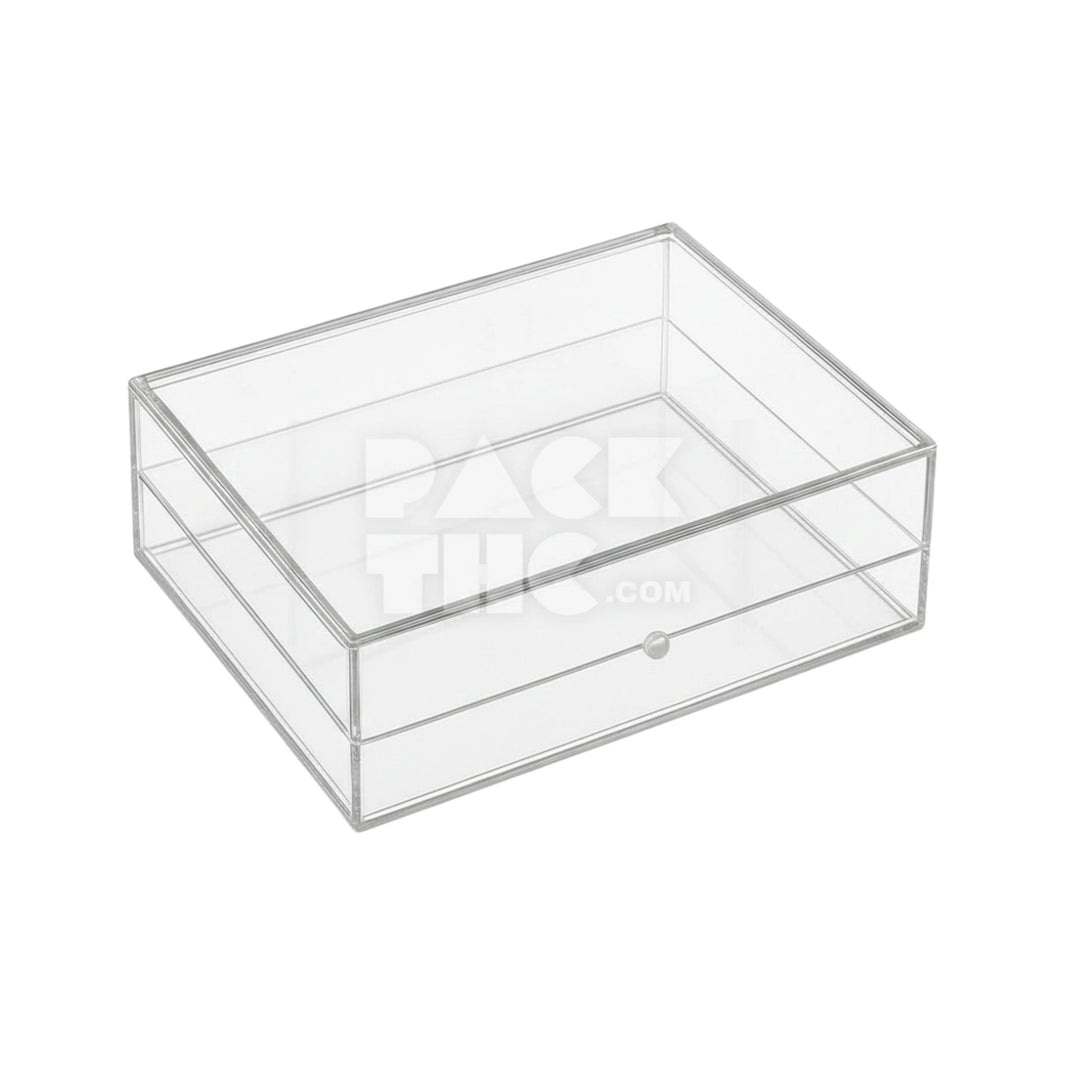 RECTANGLE ACRYLIC STORAGE BOX - 6 x 4 x 2 - (75)