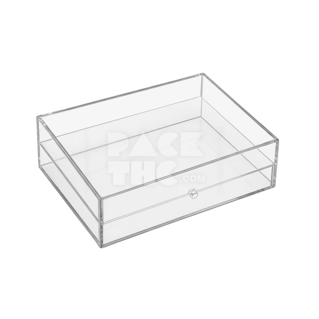 RECTANGLE ACRYLIC STORAGE BOX - 4 5⁄8 x 3 1⁄2 x 1 1⁄4 - (84)