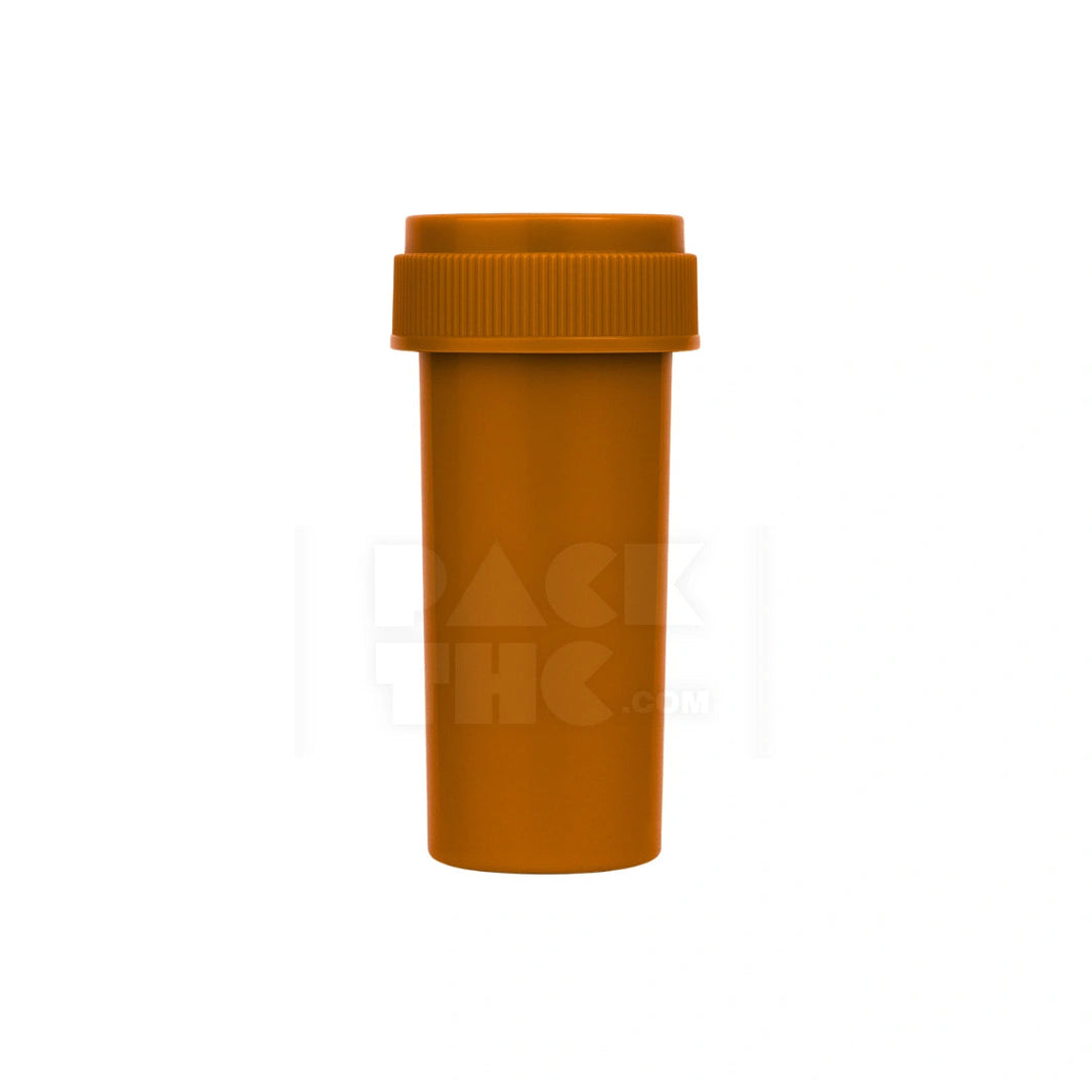 30 DRAM PUSH & TURN REVERSE CAP BOTTLES - AMBER - (190 COUNT) Pack THC