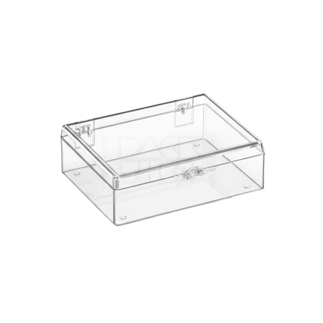 RECTANGLE ACRYLIC STORAGE BOX - 3 9/16 x 2 9/16 x 1 1/8 - (175)