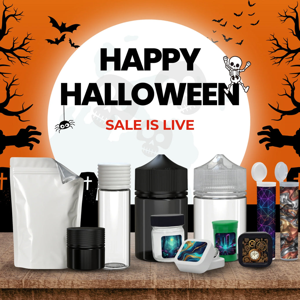 Halloween Day 2025: Save on Pop-Top Vials, Jars & Tubes with 10% Off