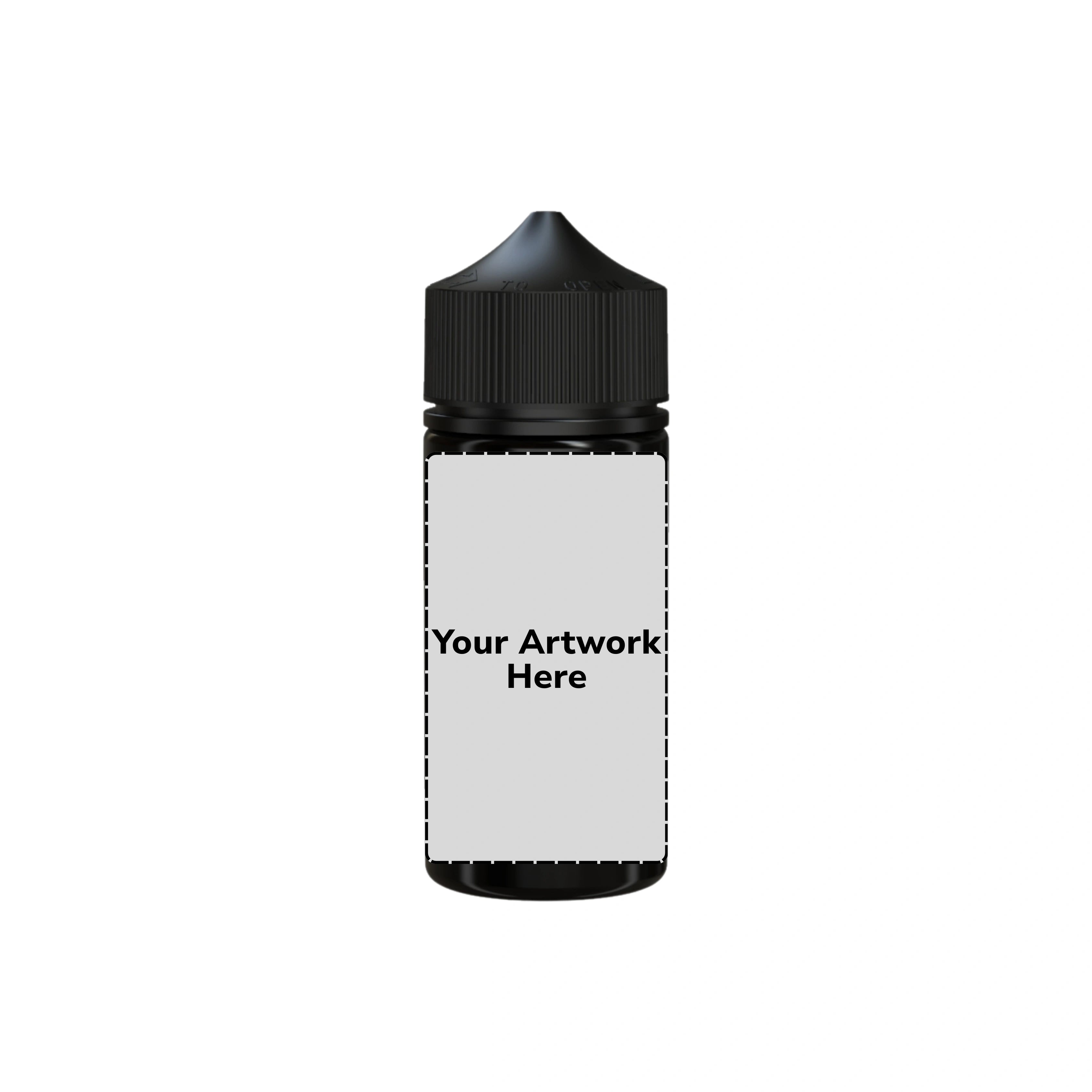 100ml v3 unicorn bottle opaque black