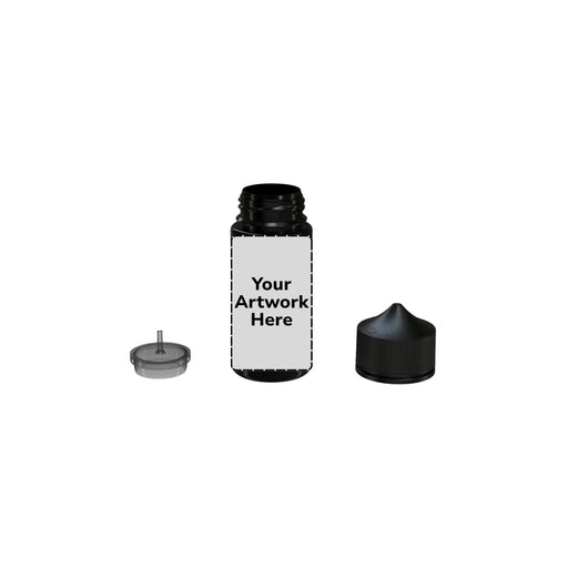 100ml v3 unicorn bottle opaque black