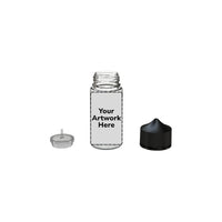 100ml v3 unicorn bottle clear black cap