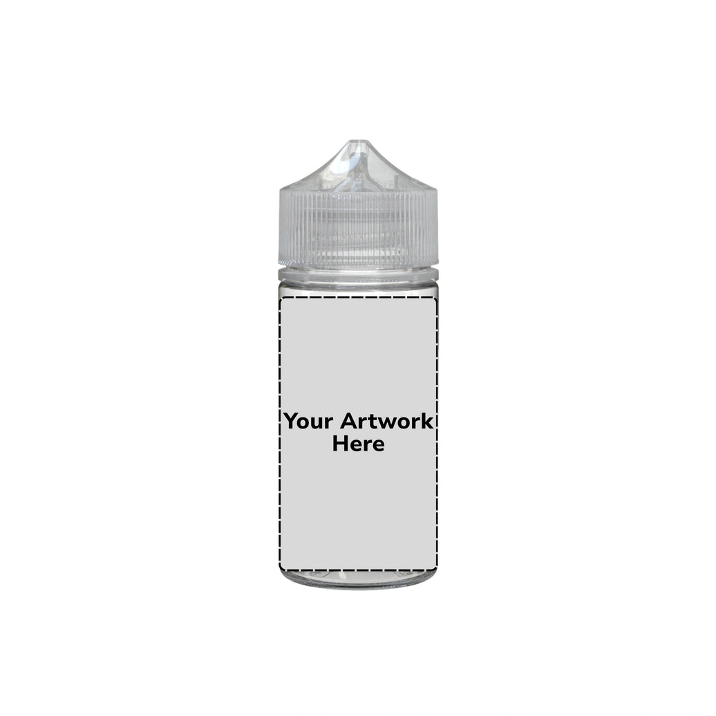 100ml v3 unicorn bottle clear clear cap