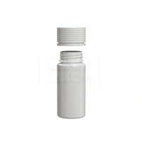 100ml spiral cr bottle opaque white 400 count