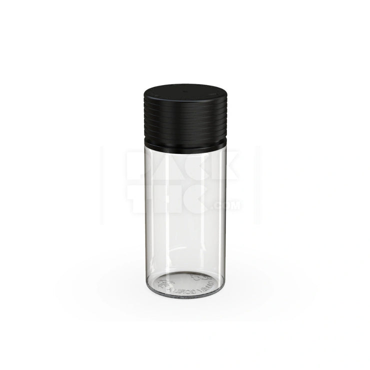 100ml spiral cr bottle clear natural black cap 400 count