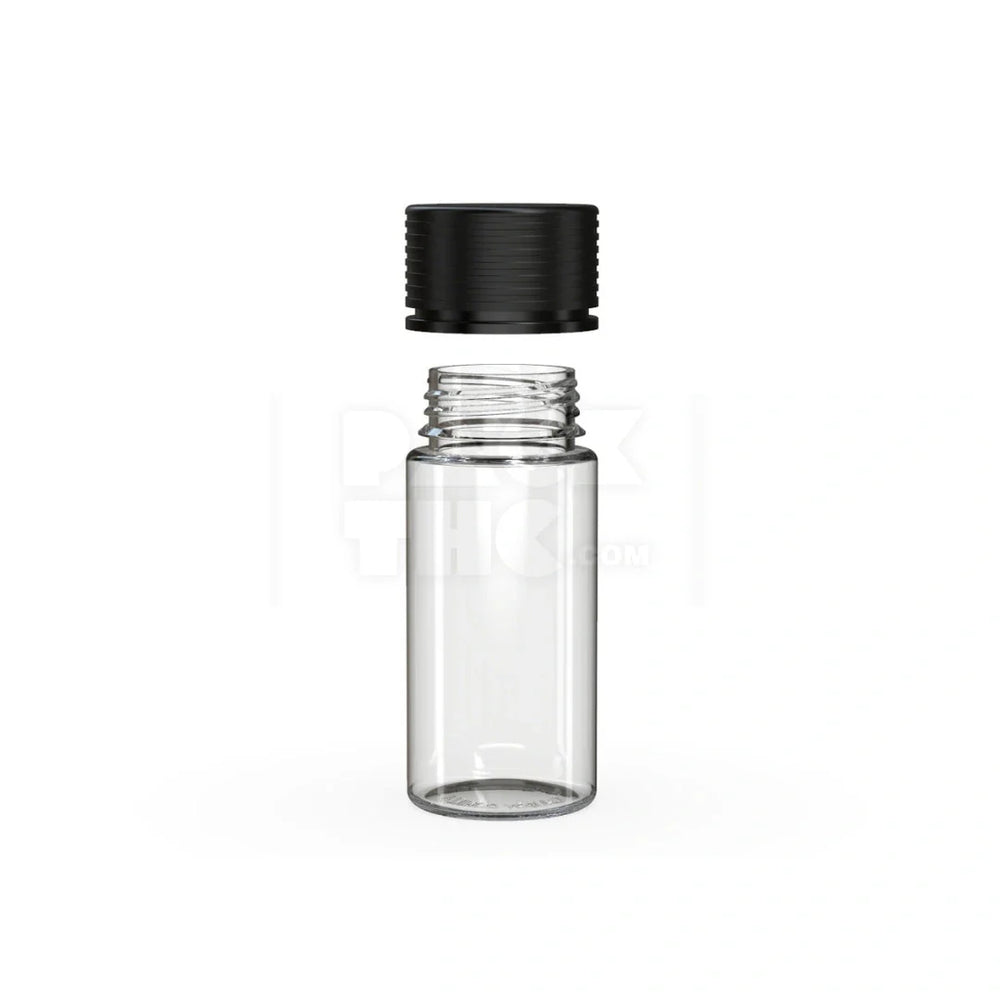 100ml spiral cr bottle clear natural black cap 400 count