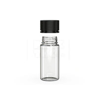 100ml spiral cr bottle clear natural black cap 400 count