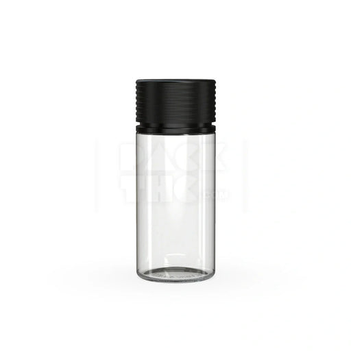 100ml spiral cr bottle clear natural black cap 400 count