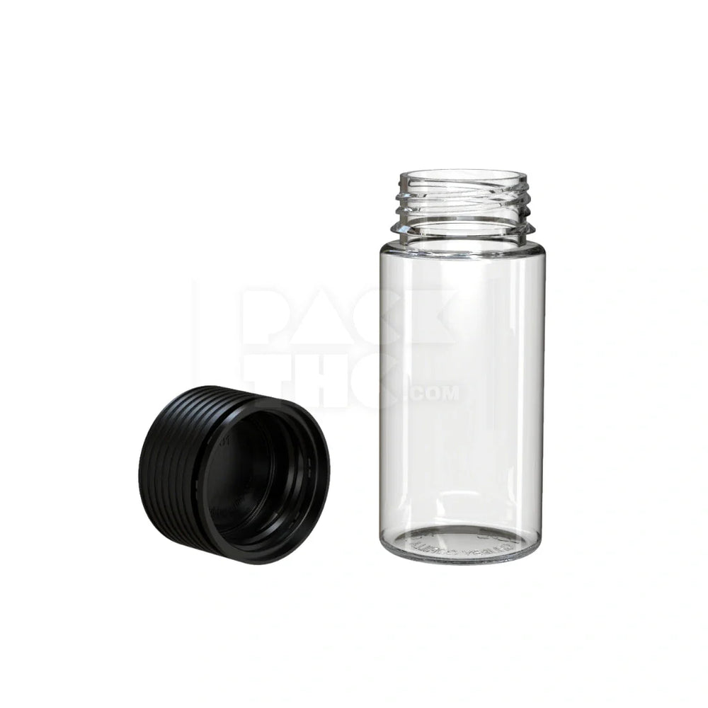 100ml spiral cr bottle clear natural black cap 400 count