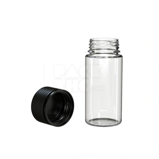 100ml spiral cr bottle clear natural black cap 400 count