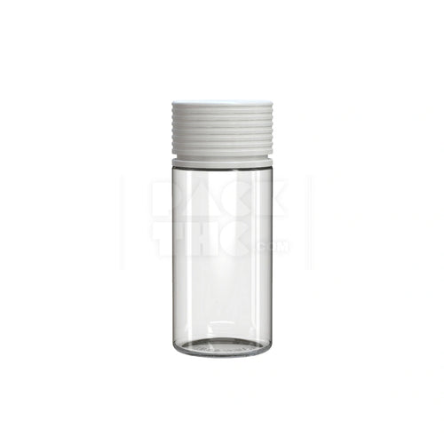 100ml spiral cr bottle clear natural white cap 400 count