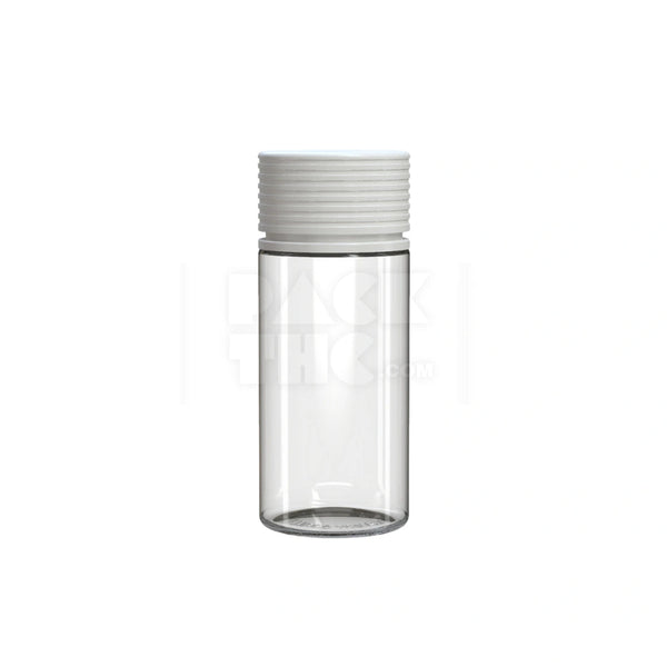100ml Spiral Bottle Clear White Lid - (400 count)