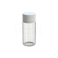 100ml spiral cr bottle clear natural white cap 400 count