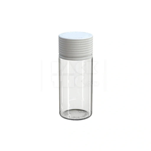 100ml spiral cr bottle clear natural white cap 400 count