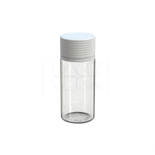 100ml spiral cr bottle clear natural white cap 400 count