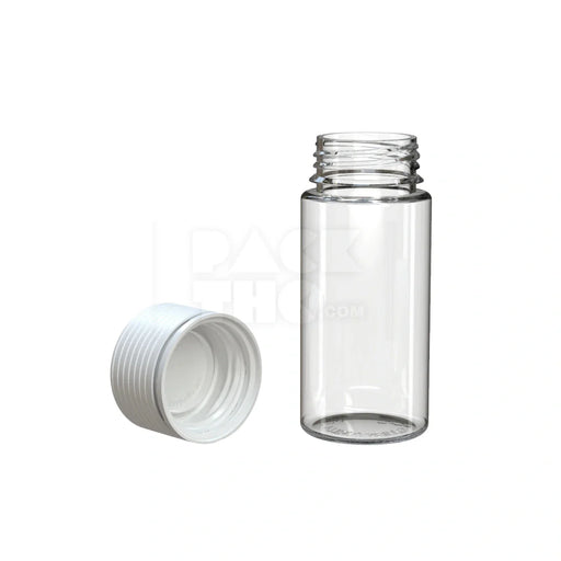 100ml spiral cr bottle clear natural white cap 400 count