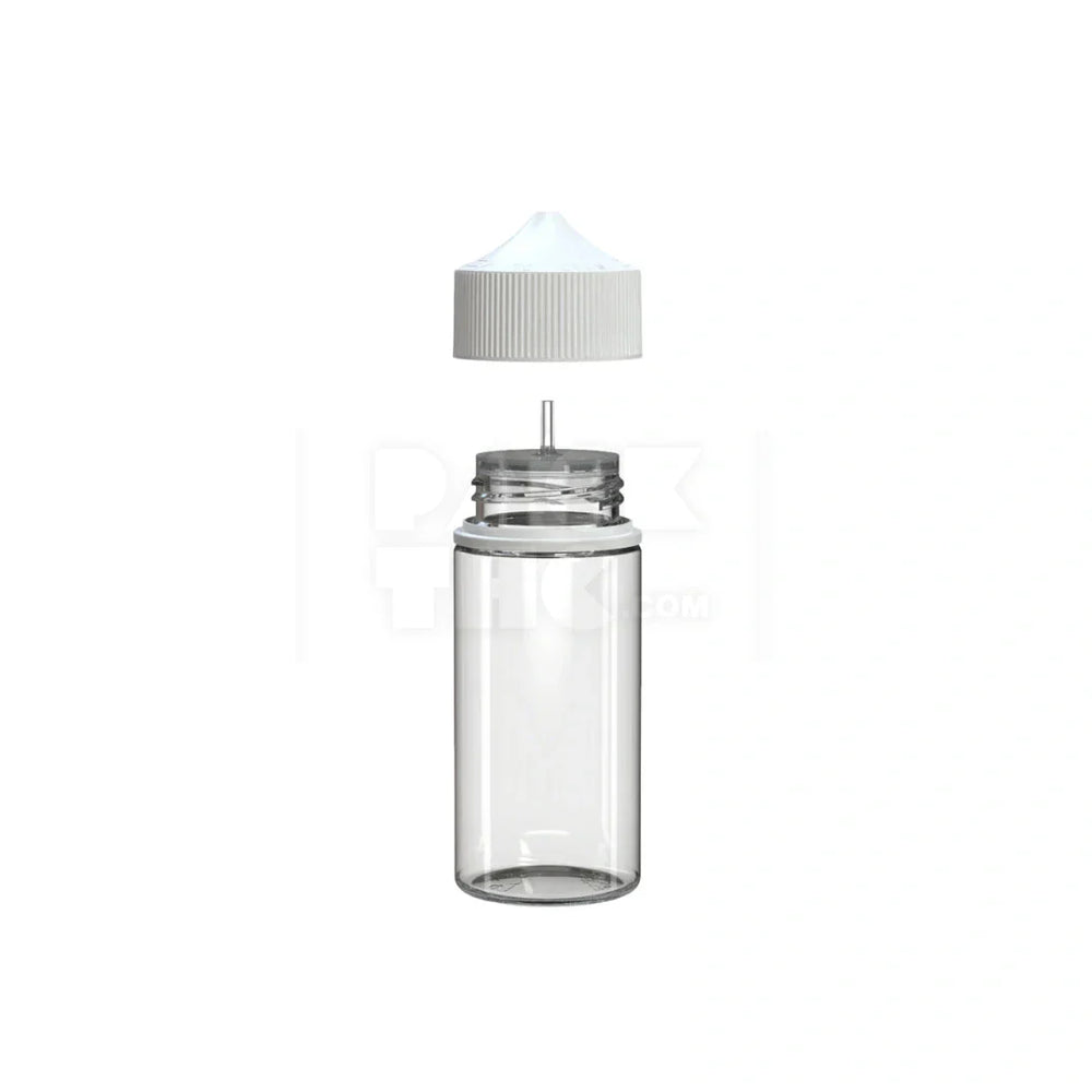 100ml v3 pet unicorn bottle cr clear natural white cap 400 count