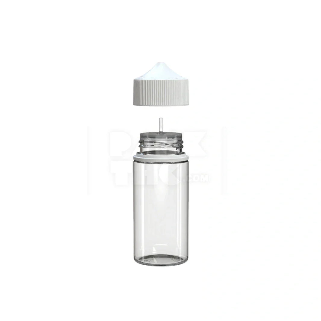 image 100ml v3 pet unicorn bottle cr clear natural white cap 400 count