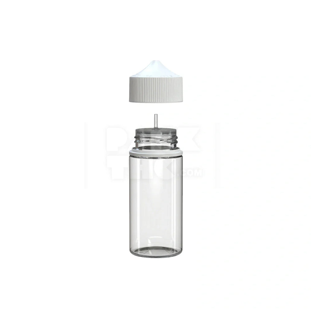 100ml v3 pet unicorn bottle cr clear natural white cap 400 count