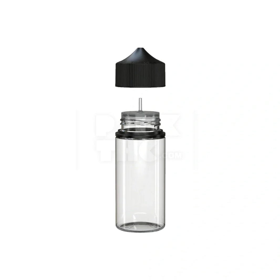 image 100ml v3 pet unicorn bottle cr clear natural black cap 400 count