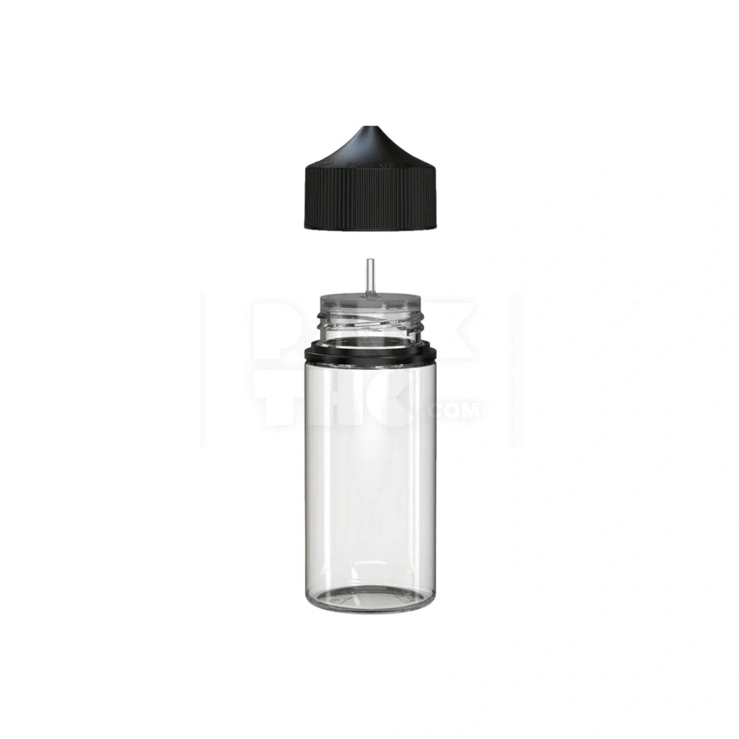image 100ml v3 pet unicorn bottle cr clear natural black cap 400 count