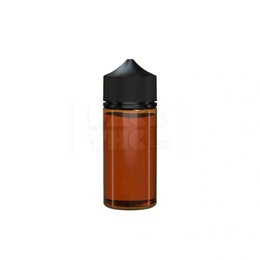 100ml v3 pet unicorn bottle cr translucent amber black cap 400 count