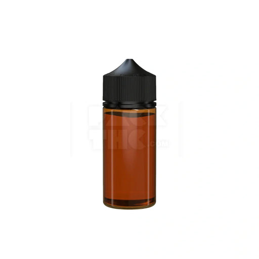 100ml v3 pet unicorn bottle cr translucent amber black cap 400 count