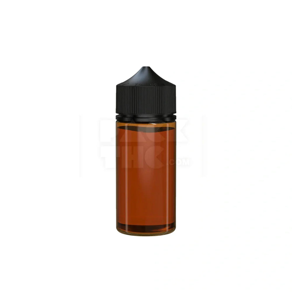 100ml v3 pet unicorn bottle cr translucent amber black cap 400 count