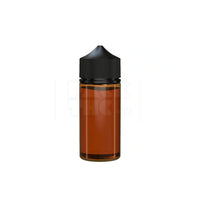 100ml v3 pet unicorn bottle cr translucent amber black cap 400 count