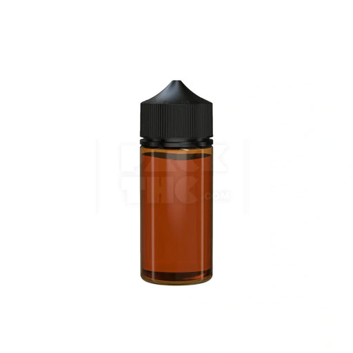 100ml v3 pet unicorn bottle cr translucent amber black cap 400 count