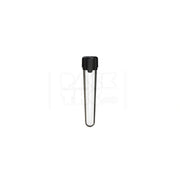 100mm aviator cr tube clear natural black cap 500 count